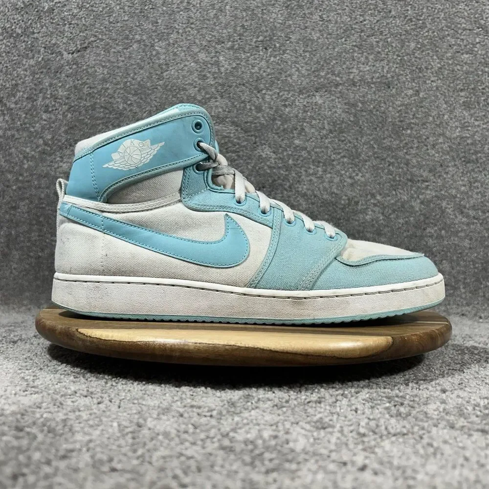 Nike Air Jordan Retro 1 AJKO Men's Sz 11 Bleached Aqua White Athletic Shoes Used